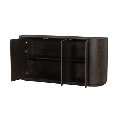 Dressoir Novero espresso met geopende deuren