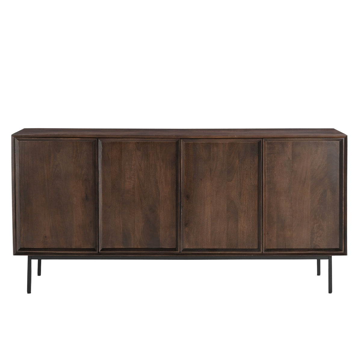 Dressoir Ravenstein 180cm in chestnut mangohout, L180cm x B40cm x H86cm