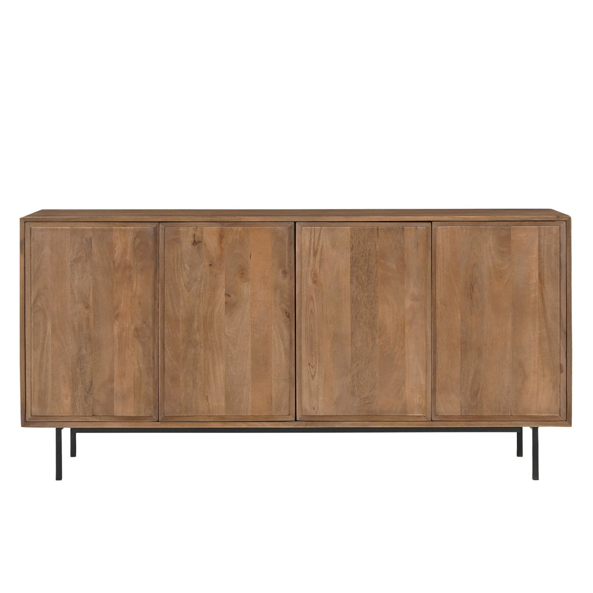Dressoir Ravenstein 180cm in pecan mangohout, L180cm x B40cm x H86cm