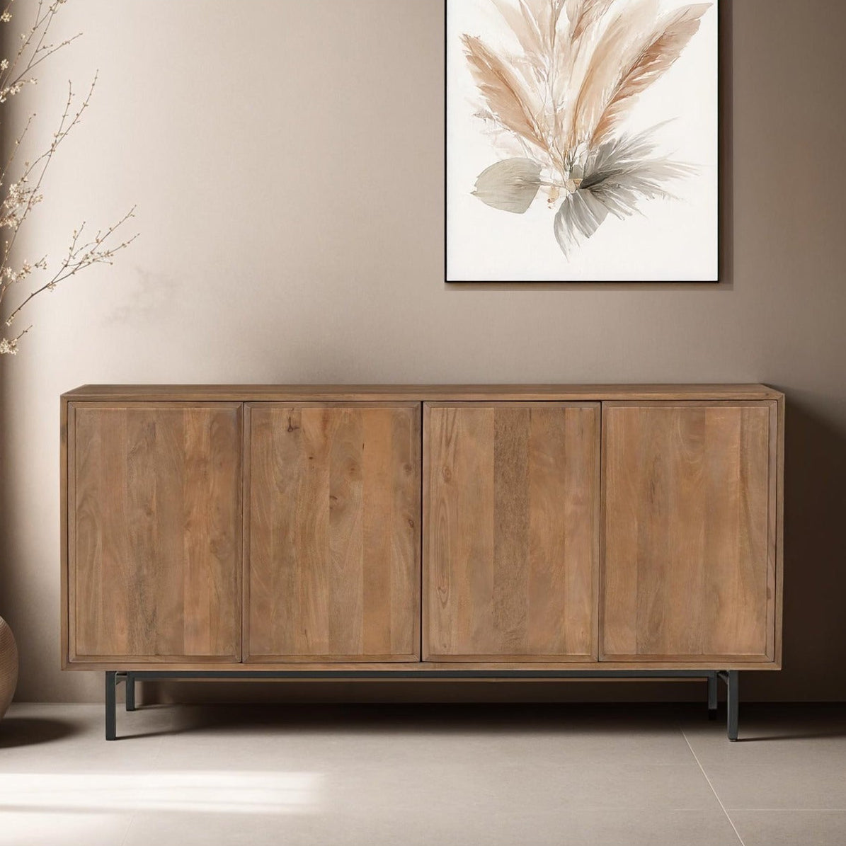Livingfurn Ravenstein dressoir 180cm, afmetingen L180cm x B40cm x H86cm