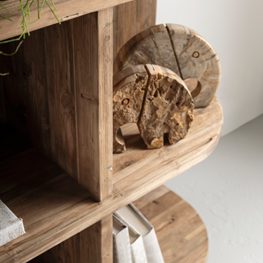 Dressoir Rush Large rustiek teakhout detail deuren MUST Living