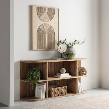 Rush dressoir Large rustiek teakhout detail MUST Living