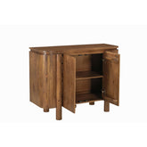 Dressoir Salano pecan met geopende deuren
