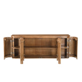 Dressoir Salano pecan met geopende deuren