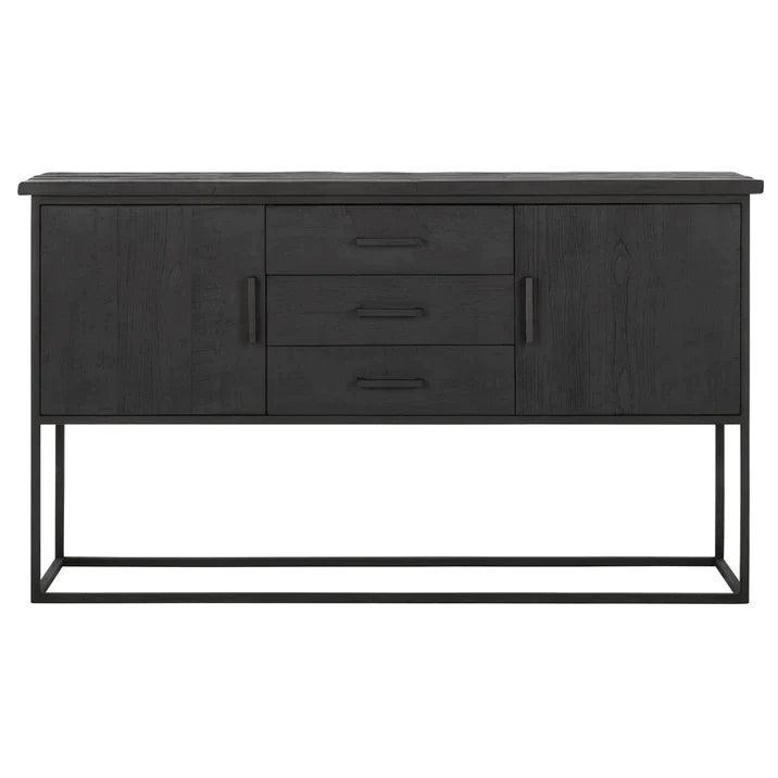 Dressoir Timeless Black Beam No.2 zwart teakhout 158cm DTP Home