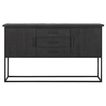 Dressoir Timeless Black Beam No.2 zwart teakhout 158cm DTP Home