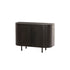 Dressoir Tobago van Livingfurn in espresso eiken, 115 cm breed met afgeronde zijkanten