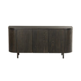 Dressoir Tobago van Livingfurn in espresso eiken, 170 cm breed met vier deuren