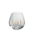 Drinkglas H2o Glas Transparant Goud - Glas - J-Line - livinglovely.nl