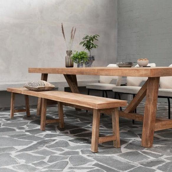 DTP Home Classic Eetkamerbank Monastery 220cm - Eetkamerbank - DTP Home - livinglovely.nl