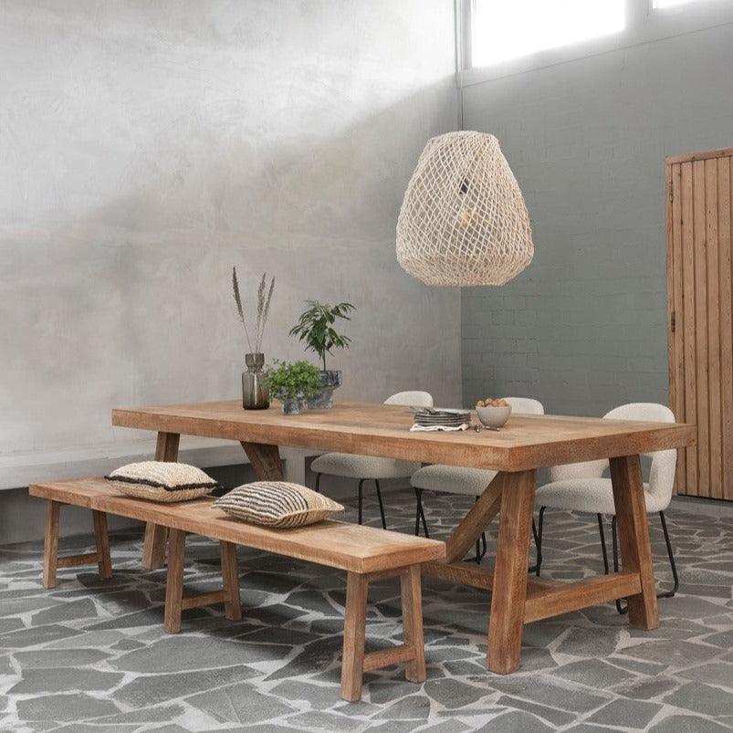 DTP Home Classic Eetkamerbank Monastery 220cm - Eetkamerbank - DTP Home - livinglovely.nl