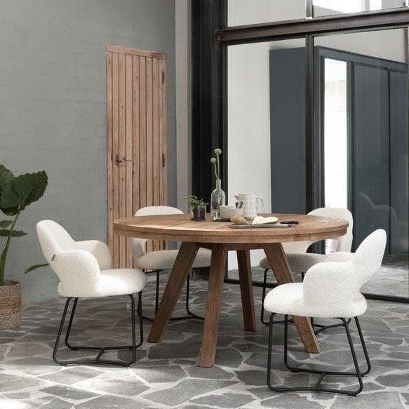 DTP Home Classic Ronde Eettafel Tradition Ø140cm - Eetkamertafel - DTP Home - livinglovely.nl