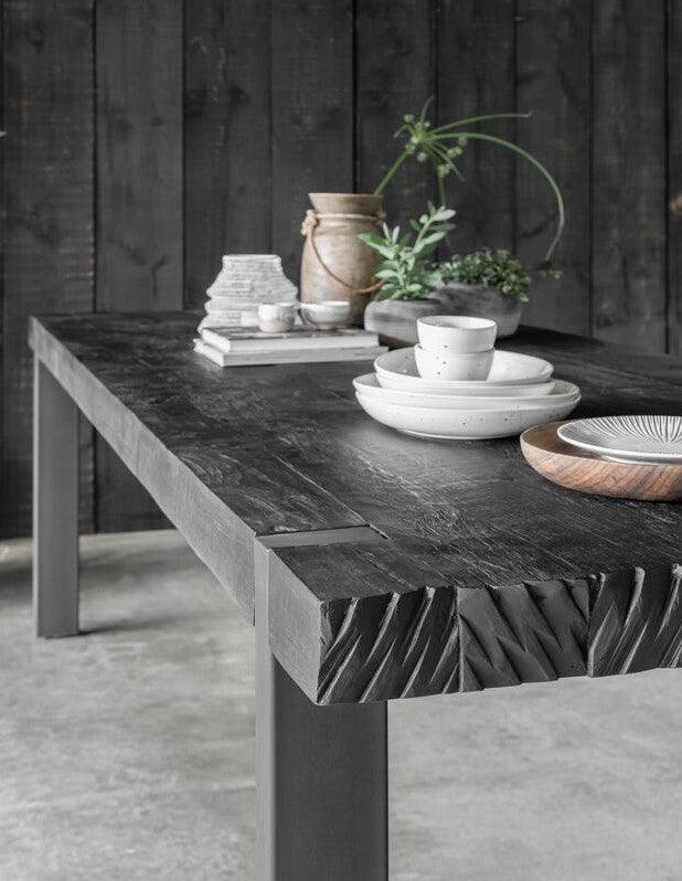 DTP Home Eettafel Timeless Black Beam 275cm - Eetkamertafel - DTP Home - livinglovely.nl
