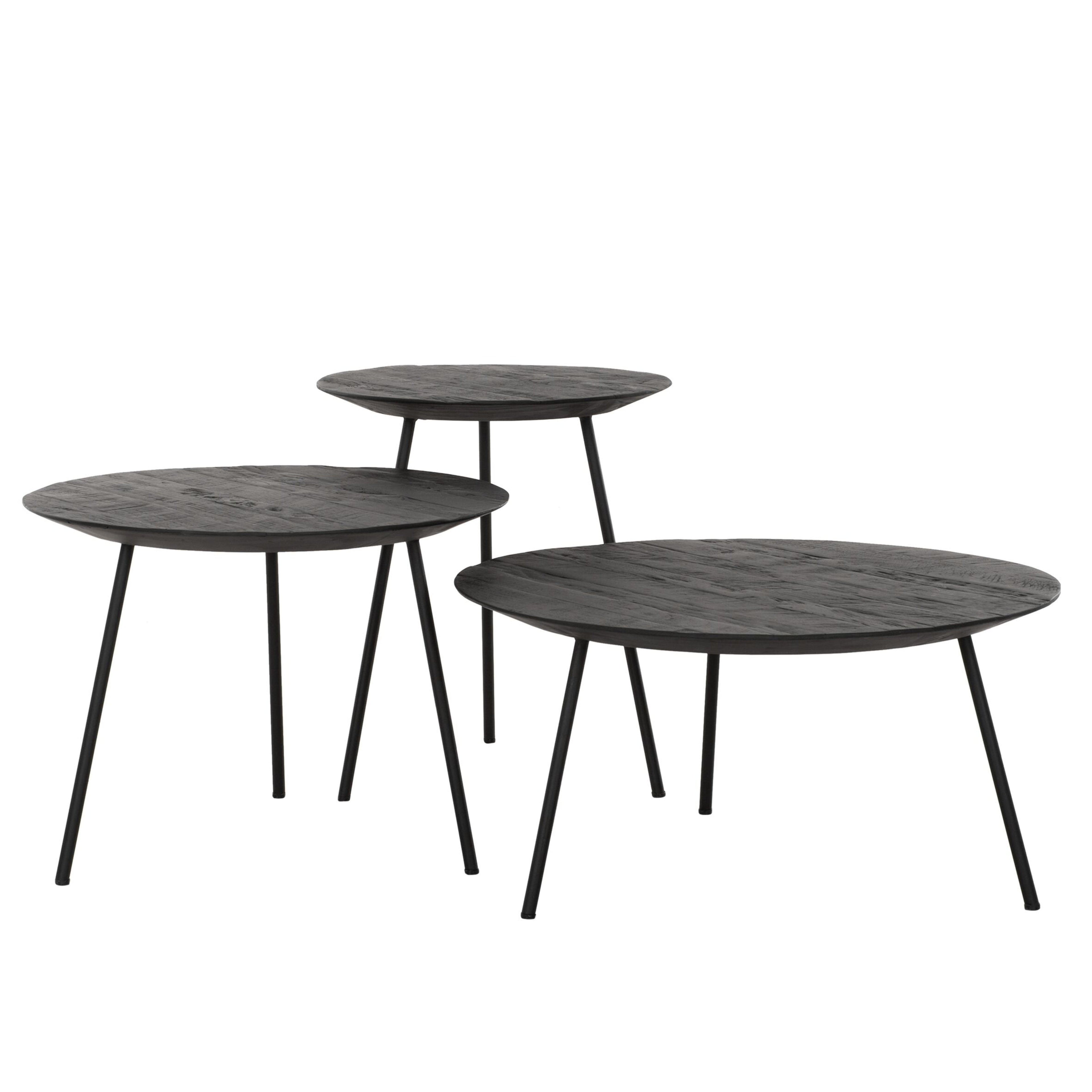 DTP Home Highlight Salontafel Jupiter Zwart Small - Salontafel - DTP Home - livinglovely.nl