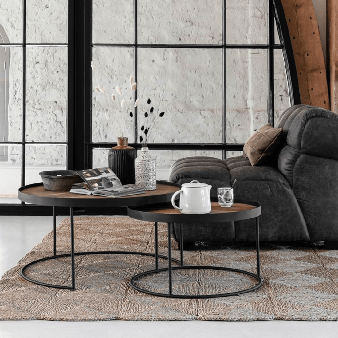 DTP Home Highlight Salontafel Mercurius Naturel set van 2 - Salontafel - DTP Home - livinglovely.nl