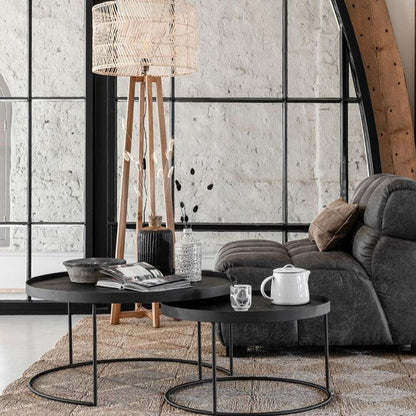 DTP Home Highlight Salontafel Mercurius Zwart set van 2 - Salontafel - DTP Home - livinglovely.nl