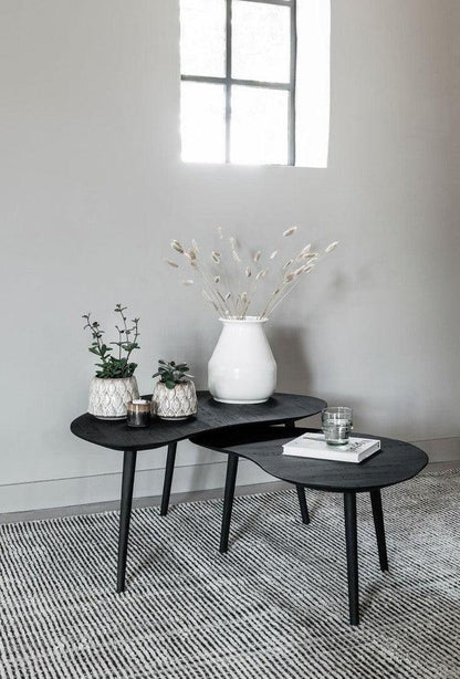 DTP Home Highlight Salontafel Organus Zwart Set van 2 - Salontafel - DTP Home - livinglovely.nl