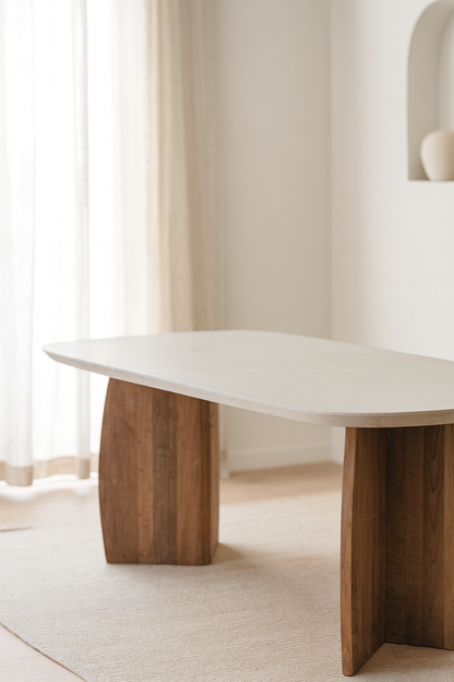 DTP Home Nova Eettafel Travertin 220cm - Eetkamertafel - DTP Home - livinglovely.nl