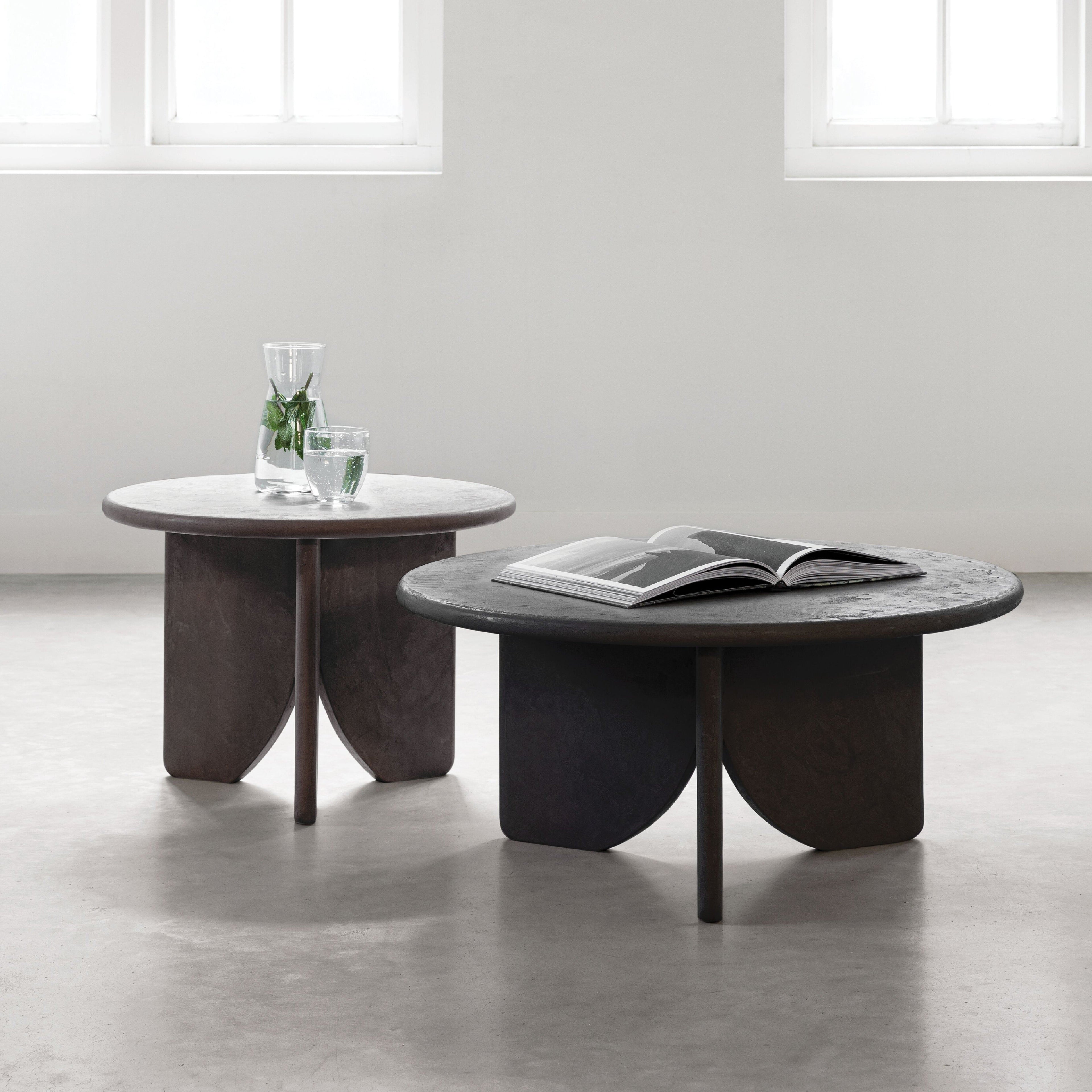 DTP Home Scala Salontafel Melo Earth Fudge / Pepper Set van 2 - Salontafel - DTP Home - livinglovely.nl