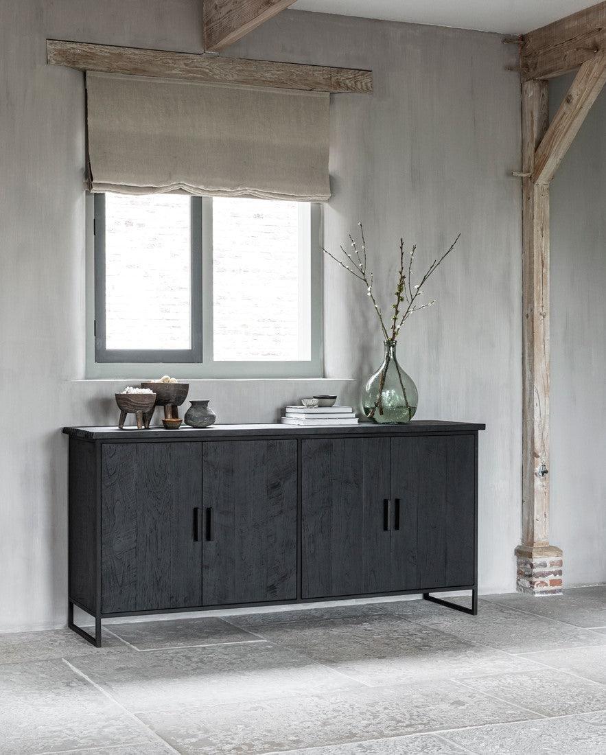 DTP Home Timeless Black Dressoir Beam No 1 190cm - Dressoir - DTP Home - livinglovely.nl