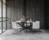DTP Home Timeless Black Eettafel Curves 260cm - Eetkamertafel - DTP Home - livinglovely.nl