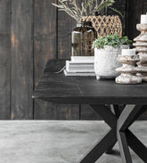 DTP Home Timeless Black Eettafel Curves 260cm - Eetkamertafel - DTP Home - livinglovely.nl