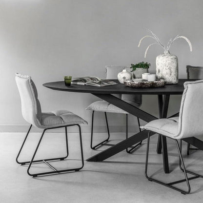 DTP Home Timeless black Eettafel Shape Ovaal 200cm - Eetkamertafel - DTP Home - livinglovely.nl