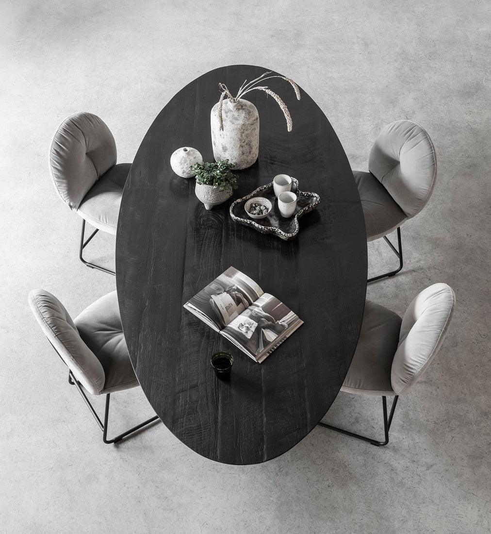 DTP Home Timeless black Eettafel Shape Ovaal 200cm - Eetkamertafel - DTP Home - livinglovely.nl