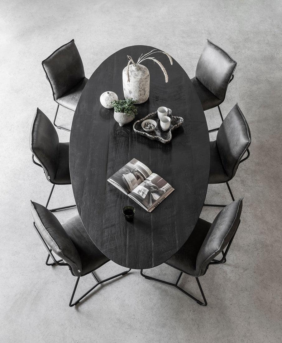 DTP Home Timeless black Eettafel Shape Ovaal 200cm - Eetkamertafel - DTP Home - livinglovely.nl
