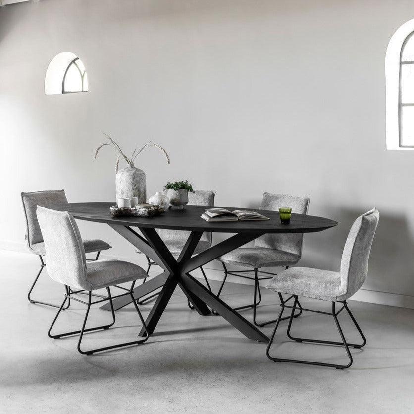 DTP Home Timeless black Eettafel Shape Ovaal 200cm , Eetkamertafel , DTP Home , livinglovely.nl