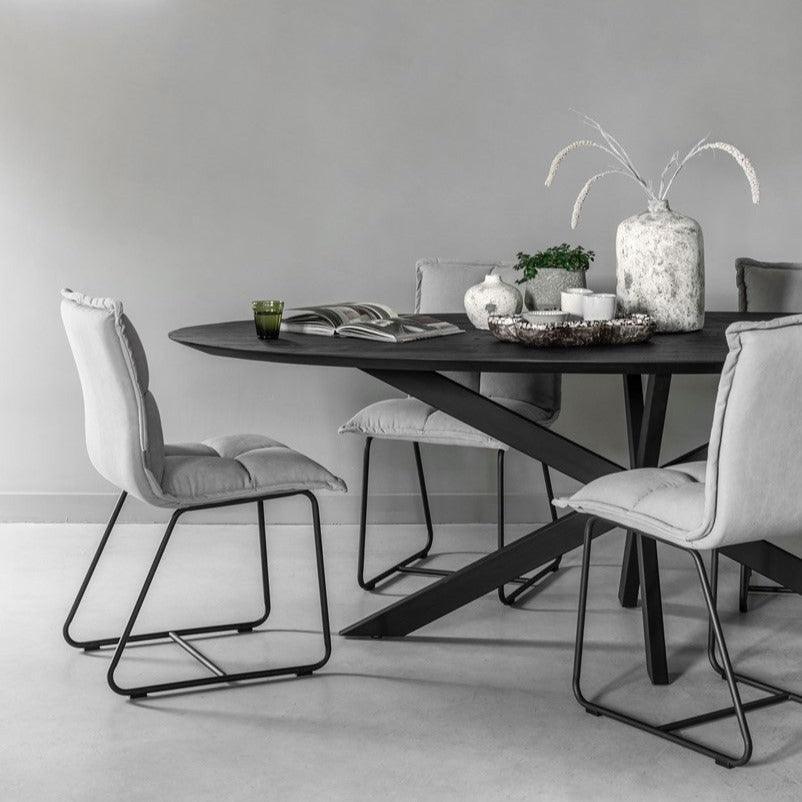 DTP Home Timeless black Eettafel Shape Ovaal 200cm , Eetkamertafel , DTP Home , livinglovely.nl