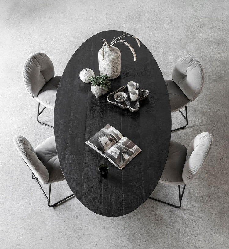 DTP Home Timeless black Eettafel Shape Ovaal 240cm , Eetkamertafel , DTP Home , livinglovely.nl