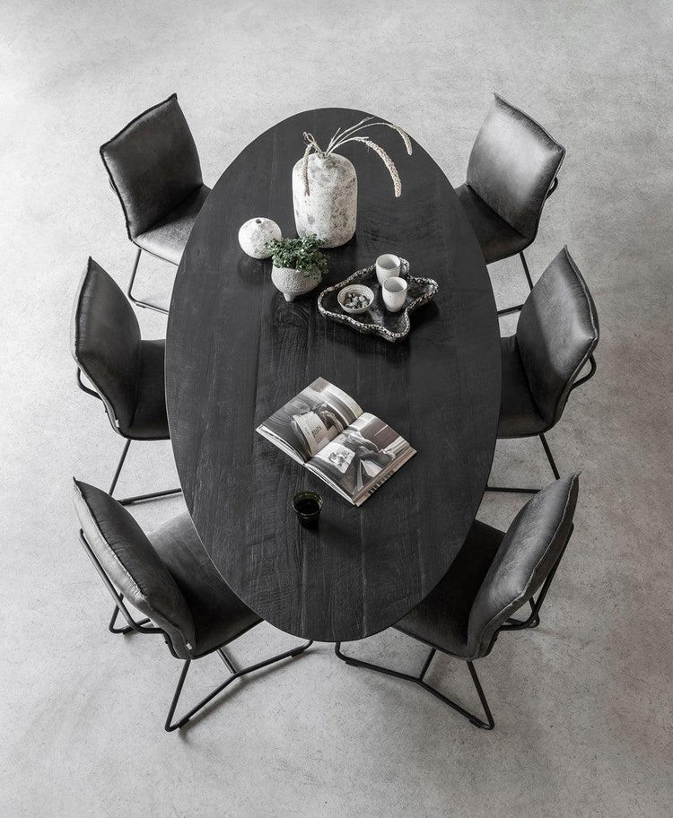 DTP Home Timeless black Eettafel Shape Ovaal 240cm , Eetkamertafel , DTP Home , livinglovely.nl