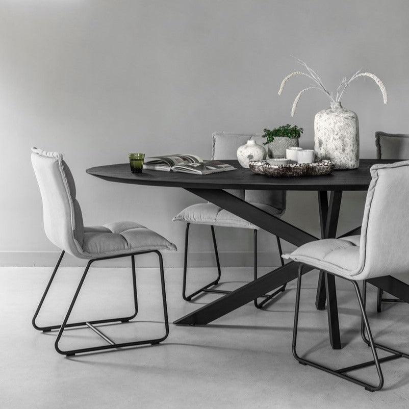 DTP Home Timeless black Eettafel Shape Ovaal 280cm - Eetkamertafel - DTP Home - livinglovely.nl