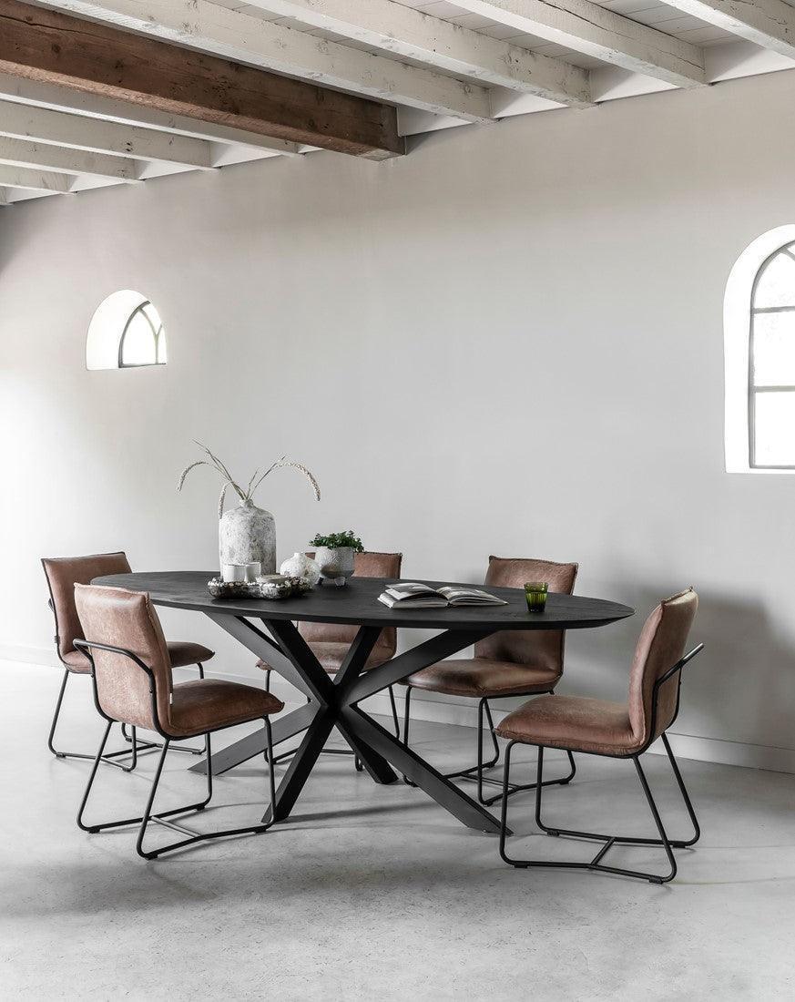 DTP Home Timeless black Eettafel Shape Ovaal 280cm - Eetkamertafel - DTP Home - livinglovely.nl