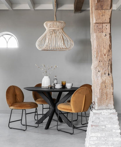 DTP Home Timeless Black Eettafel Shape Rond 130cm - Eetkamertafel - DTP Home - livinglovely.nl