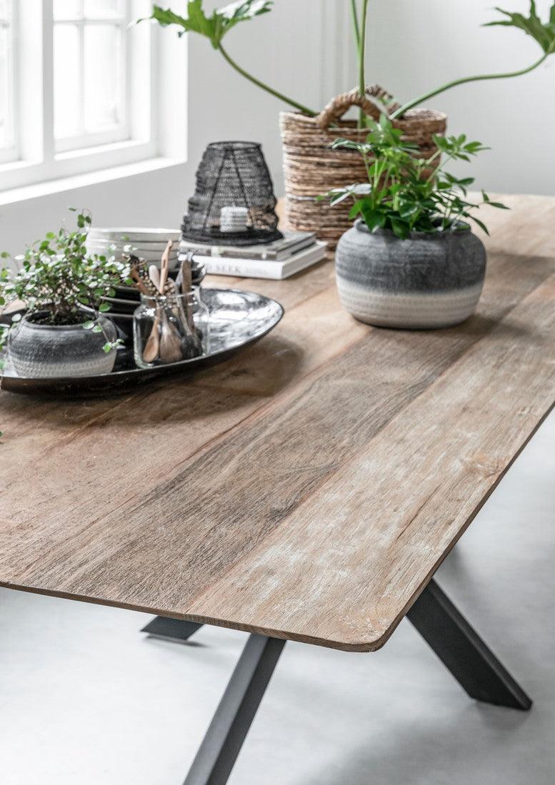 DTP Home Timeless Eettafel Curves 210cm - Eetkamertafel - DTP Home - livinglovely.nl