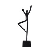 Eagen Black casted alu statue kung fu man PTMD - Beeld - PTMD - livinglovely.nl