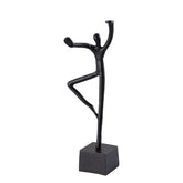 Eagen Black casted alu statue kung fu man PTMD - Beeld - PTMD - livinglovely.nl