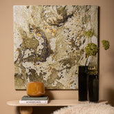 Eaven Green Marble Look Glass Mozaic Wall Panel 90x90cm PTMD - Wandpaneel - PTMD - livinglovely.nl