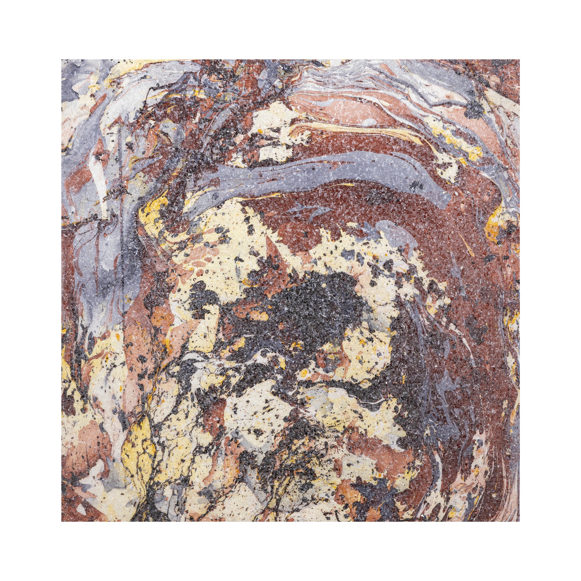 Eaven Rust Marble Look Glass Mozaic Wall Panel 90x90cm PTMD - Wandpaneel - PTMD - livinglovely.nl