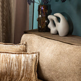 Eddison Taupe ceramic matt glazed statue organic - Beeld - PTMD - livinglovely.nl