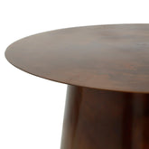 Edson Copper Iron Side Table Round Cone Food Set van 2 PTMD - Bijzettafel - PTMD - livinglovely.nl