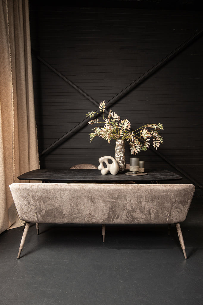 Eetkamerbank 7 Thor Mocca 200x70x87cm PTMD - Eetkamerbank - PTMD - livinglovely.nl