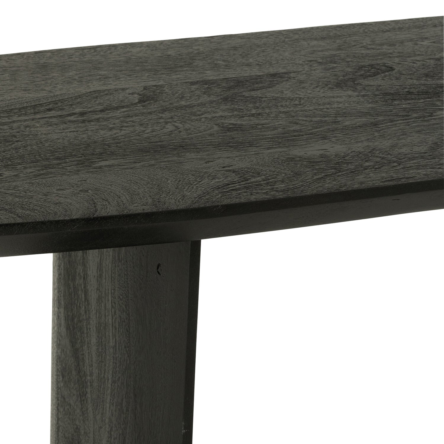 Eetkamerbank Acaciahout Zwart 190cm J-Line - Eetkamerbank - J-Line - livinglovely.nl