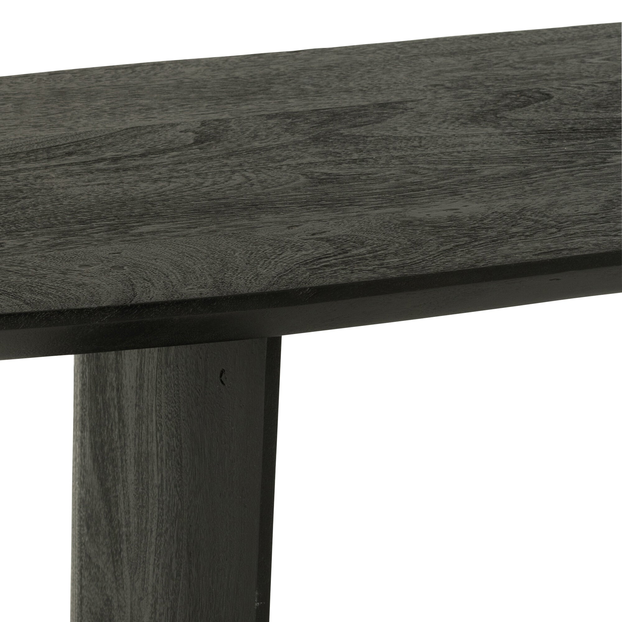 Eetkamerbank Acaciahout Zwart 190cm J-Line - Eetkamerbank - J-Line - livinglovely.nl