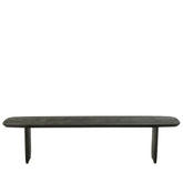 Eetkamerbank Acaciahout Zwart 190cm J-Line - Eetkamerbank - J-Line - livinglovely.nl