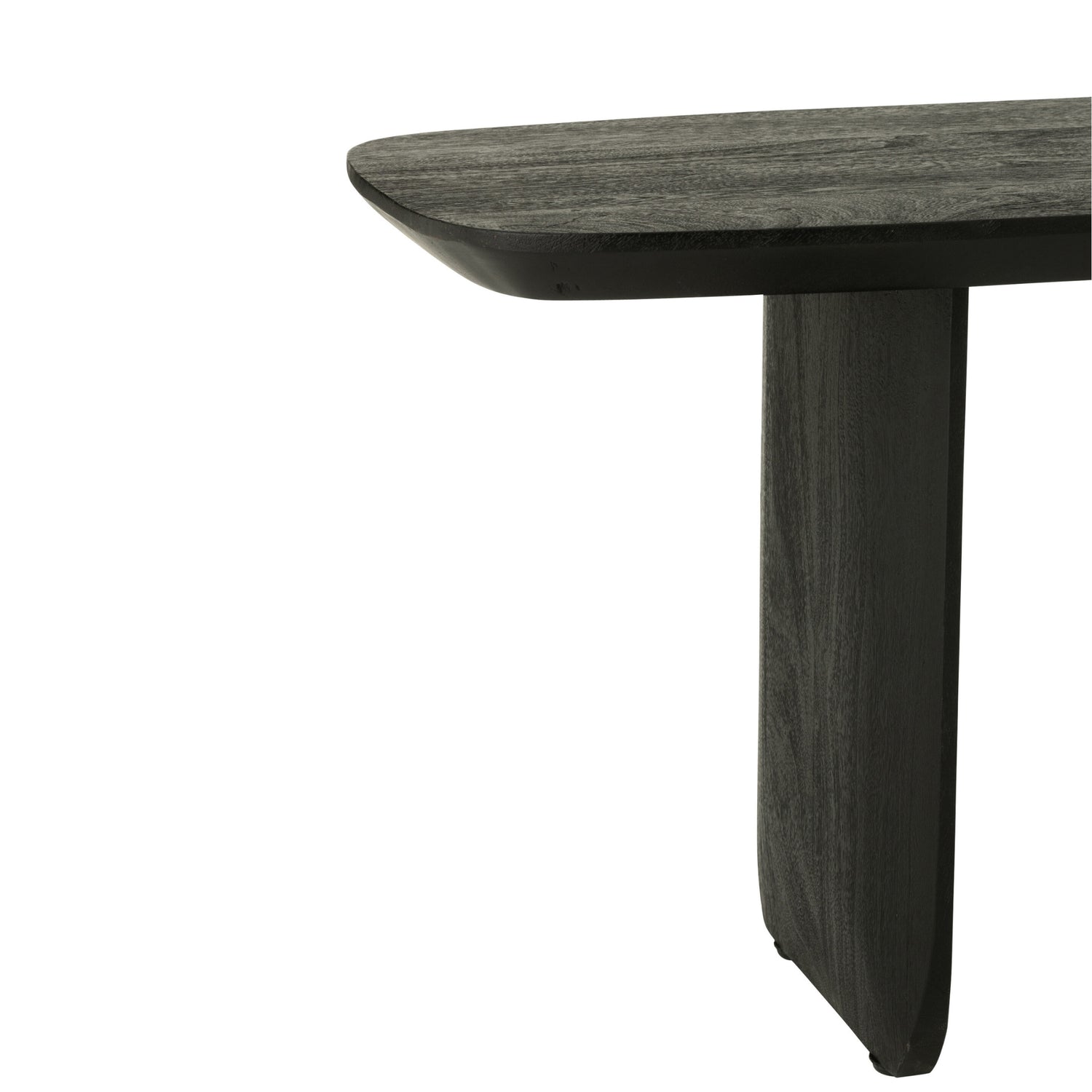 Eetkamerbank Acaciahout Zwart 190cm J-Line - Eetkamerbank - J-Line - livinglovely.nl