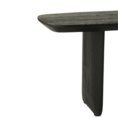 Eetkamerbank Acaciahout Zwart 190cm J-Line - Eetkamerbank - J-Line - livinglovely.nl