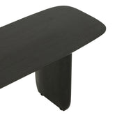 Eetkamerbank Acaciahout Zwart 190cm J-Line - Eetkamerbank - J-Line - livinglovely.nl